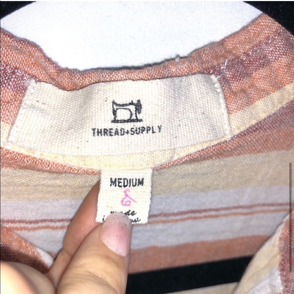 Thread Supply Striped Button Down Shirt - Picture 7 of 9